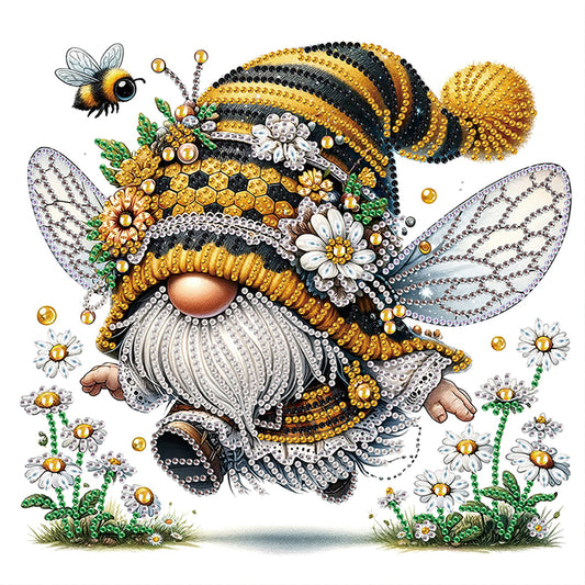 Bee Gnome - Special Shaped Drill Diamond Painting 30*30CM