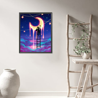 The Man Who Draws The Starry Sky - Full AB Round Drill Diamond Painting 40*50CM