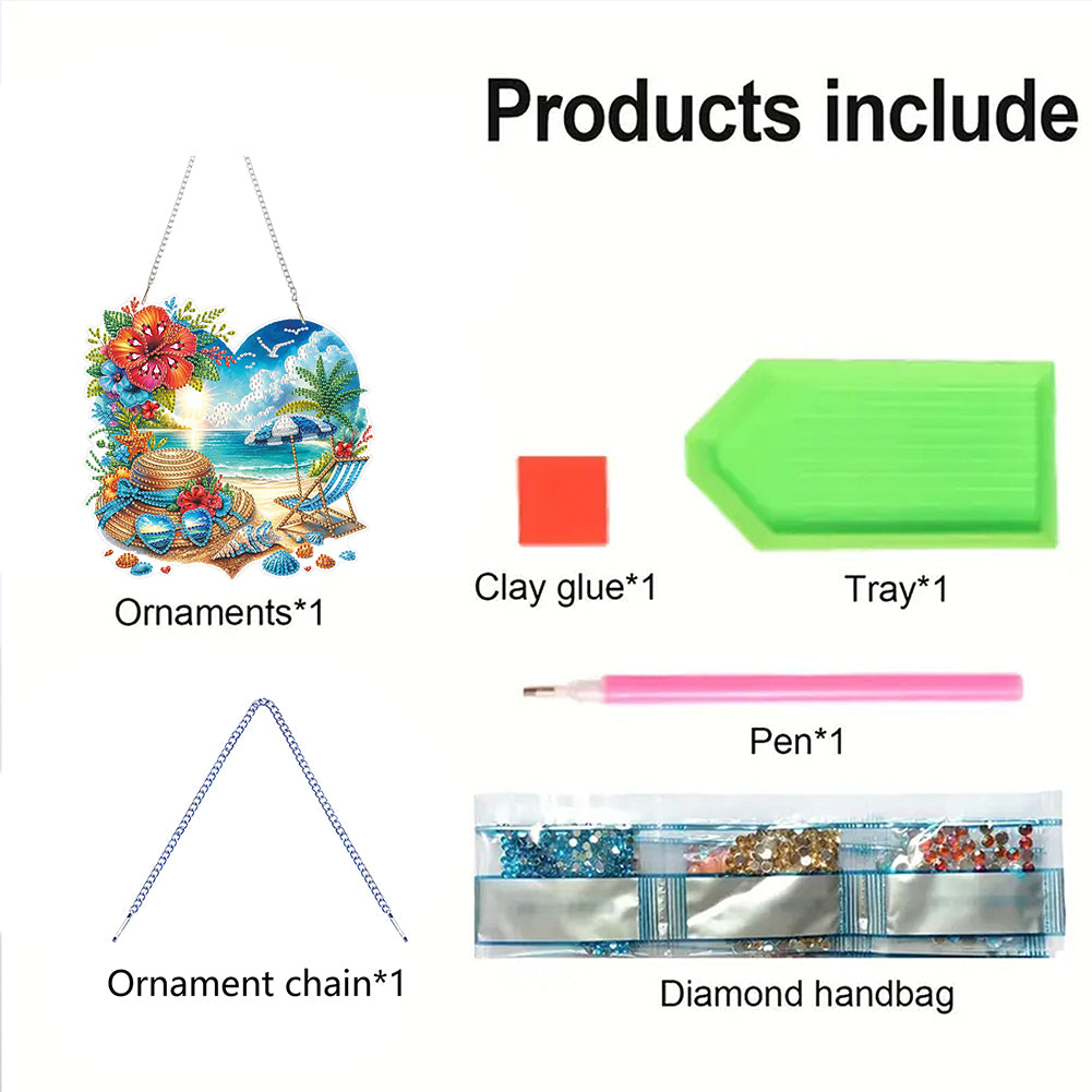 2D Flat DIY Diamond Art Pendant Diamond Painting Set Home Wall Decoration Crafts