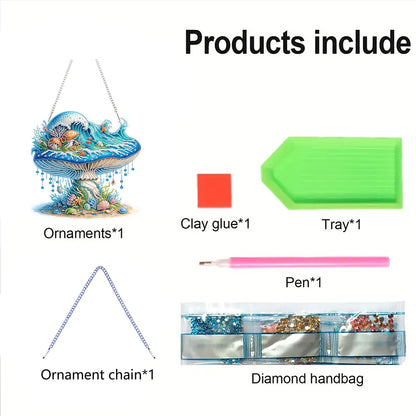 2D Flat DIY Diamond Art Pendant Diamond Painting Set Home Wall Decoration Crafts