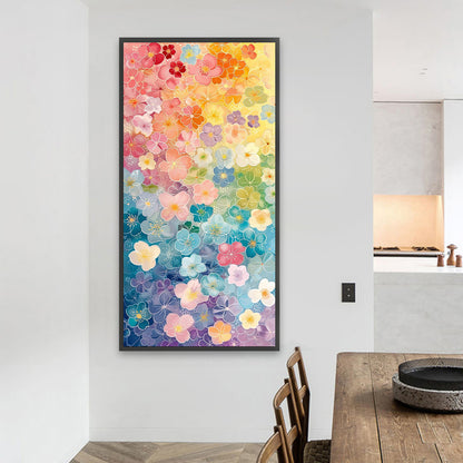 Colorful Flowers - Full AB Round Drill Diamond Painting 40*80CM