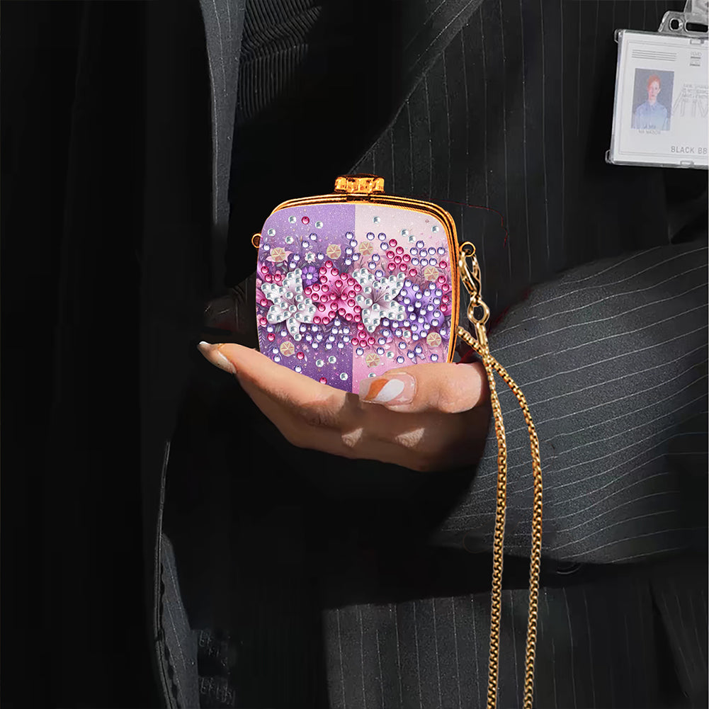 DIY Diamond Painting Small Shoulder Bag Portable Cosmetic Pouch Envelope Clutch