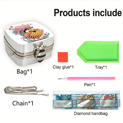 DIY Diamond Painting Small Shoulder Bag Portable Cosmetic Pouch Envelope Clutch
