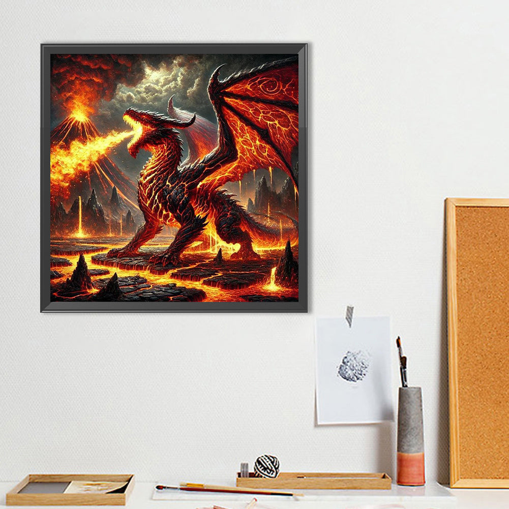 Dragon - Full Round Drill Diamond Painting 40*40CM