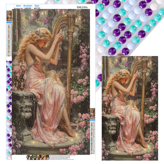 Girl - Full Round Drill Diamond Painting 40*70CM