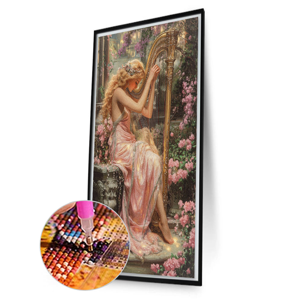 Girl - Full Round Drill Diamond Painting 40*70CM