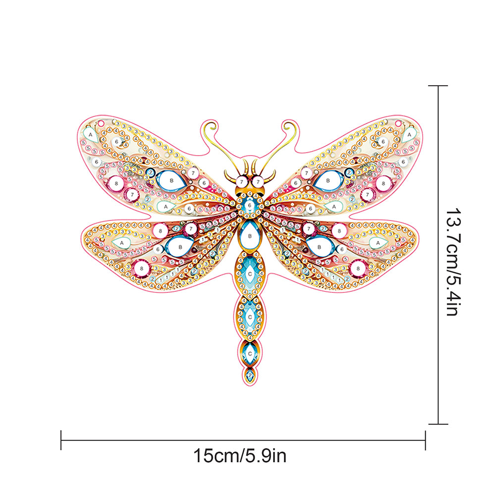 2pcs 2D Flat DIY Diamond Art Pendant Diamond Painting Set Wall Door Decoration