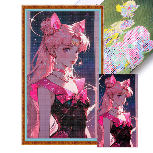 Girl - 11CT Stamped Cross Stitch 40*70CM