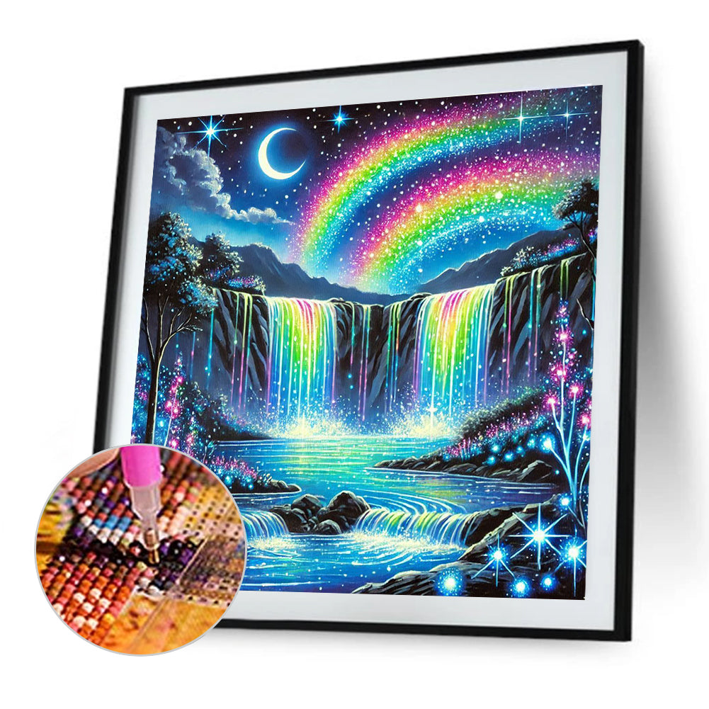 Dream Waterfall - Full Round Drill Diamond Painting 50*50CM