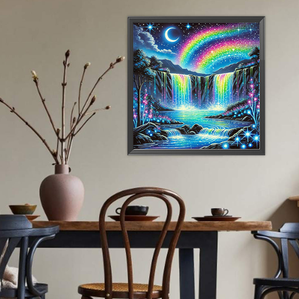 Dream Waterfall - Full Round Drill Diamond Painting 50*50CM