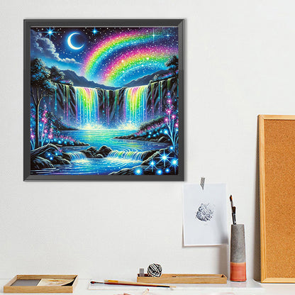 Dream Waterfall - Full Round Drill Diamond Painting 50*50CM