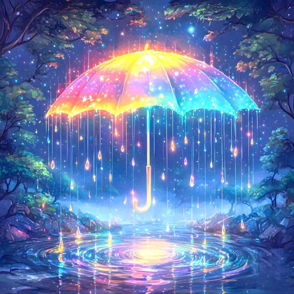 Dream Umbrella - Full Round Drill Diamond Painting 50*50CM