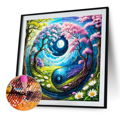 Dream Tai Chi Scenery - Full Round Drill Diamond Painting 50*50CM