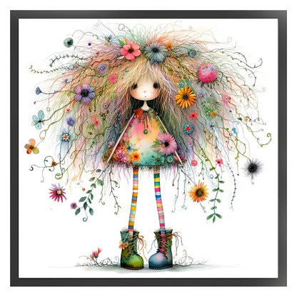 Girls - 11CT Stamped Cross Stitch 40*40CM