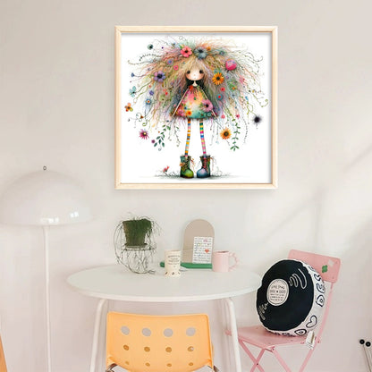 Girls - 11CT Stamped Cross Stitch 40*40CM