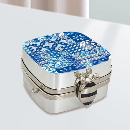 Peacock Diamond Art Storage Case Diamond Painting Mirror Organizer Box for Women