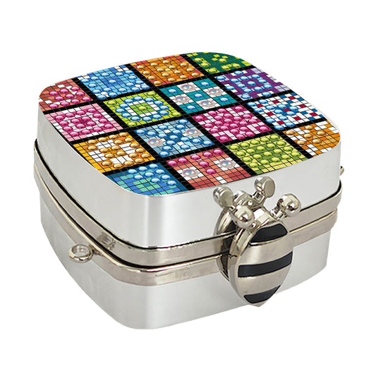 Peacock Diamond Art Storage Case Diamond Painting Mirror Organizer Box for Women