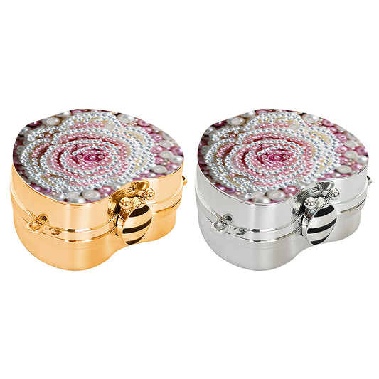 2Pcs Succulent Diamond Art Storage Case Rhinestone Jewelry Box 5D Diy Coin Purse