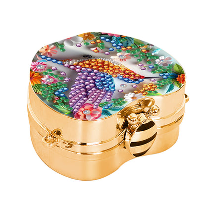 2Pcs Succulent Diamond Art Storage Case Rhinestone Jewelry Box 5D Diy Coin Purse
