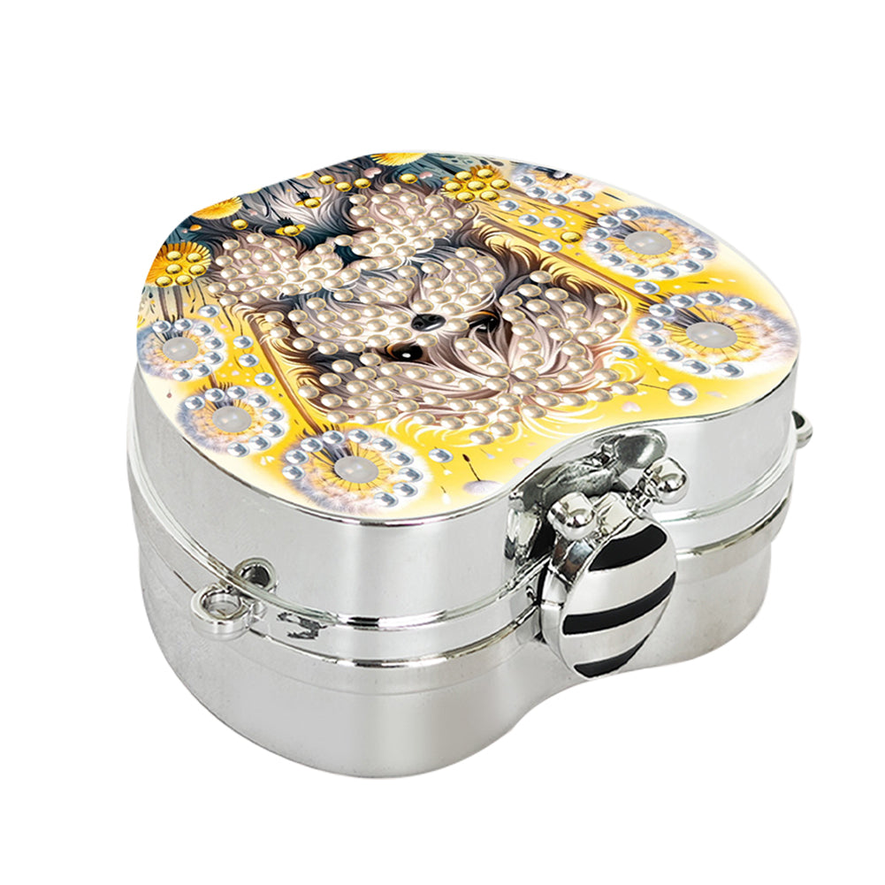 2Pcs Succulent Diamond Art Storage Case Rhinestone Jewelry Box 5D Diy Coin Purse