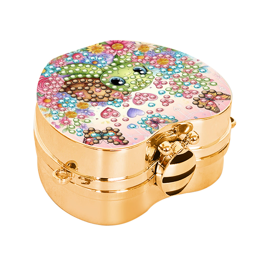 2Pcs Succulent Diamond Art Storage Case Rhinestone Jewelry Box 5D Diy Coin Purse