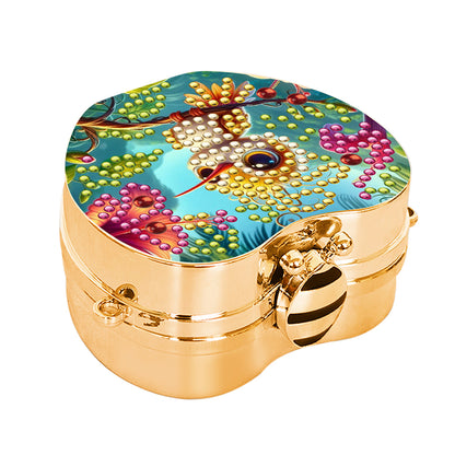 2Pcs Succulent Diamond Art Storage Case Rhinestone Jewelry Box 5D Diy Coin Purse