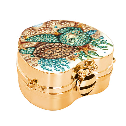 2Pcs Succulent Diamond Art Storage Case Rhinestone Jewelry Box 5D Diy Coin Purse