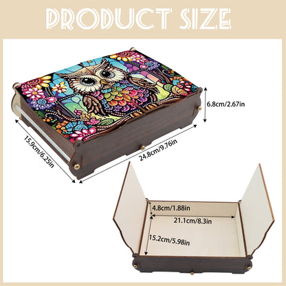 Diamond Painting Storage Box DIY 5D Diamond Painting Jewelry Box for Women Girls