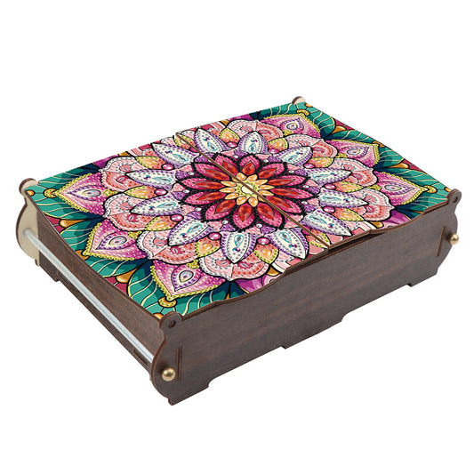 Diamond Painting Storage Box DIY 5D Diamond Painting Jewelry Box for Women Girls