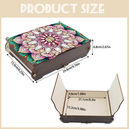 Diamond Painting Storage Box DIY 5D Diamond Painting Jewelry Box for Women Girls