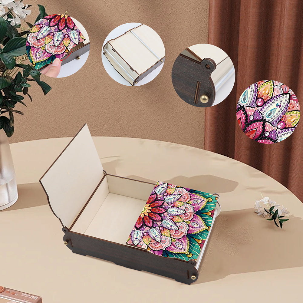 Diamond Painting Storage Box DIY 5D Diamond Painting Jewelry Box for Women Girls
