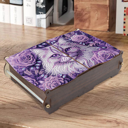 Diamond Painting Storage Box DIY 5D Diamond Painting Jewelry Box for Women Girls