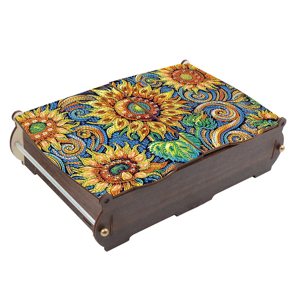 Diamond Painting Storage Box DIY 5D Diamond Painting Jewelry Box for Women Girls