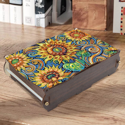 Diamond Painting Storage Box DIY 5D Diamond Painting Jewelry Box for Women Girls