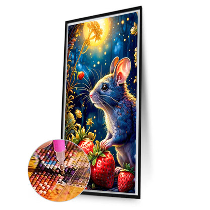 Moon Mouse - Full AB Round Drill Diamond Painting 40*70CM