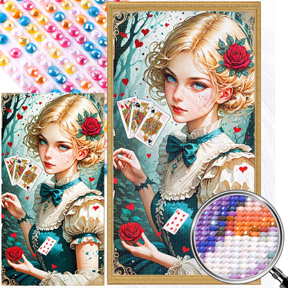 Girl Alice - Full AB Round Drill Diamond Painting 40*75CM