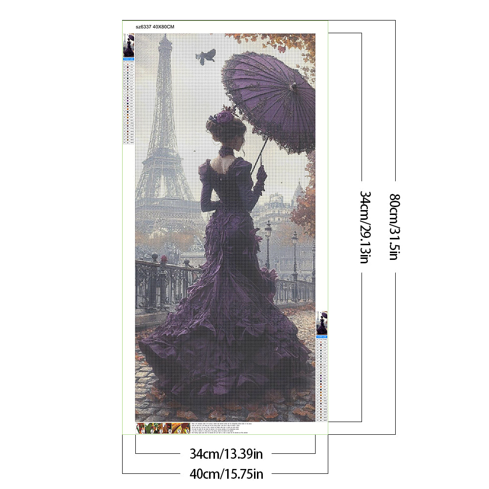 Victoria Girl - Full Round Drill Diamond Painting 40*80CM