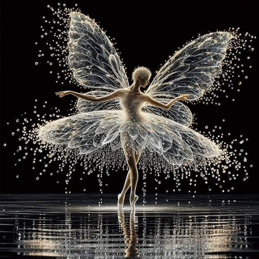 Butterfly Girl - Full Round Drill Diamond Painting 40*40CM