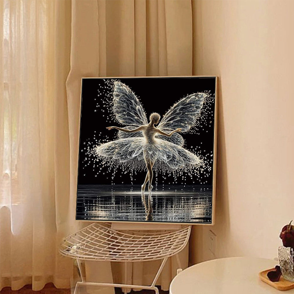 Butterfly Girl - Full Round Drill Diamond Painting 40*40CM