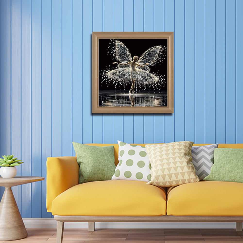Butterfly Girl - Full Round Drill Diamond Painting 40*40CM