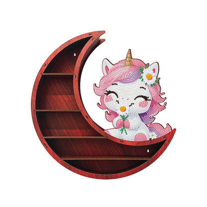 Lunar Design DIY Diamond Painting Wall Shelf 5D Diamond Embroidery Painting Kit