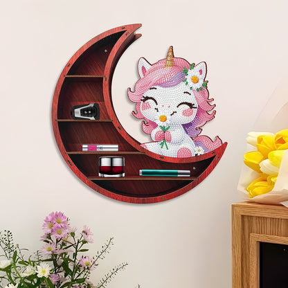 Lunar Design DIY Diamond Painting Wall Shelf 5D Diamond Embroidery Painting Kit