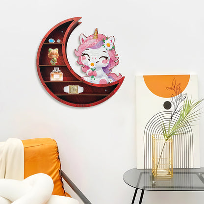 Lunar Design DIY Diamond Painting Wall Shelf 5D Diamond Embroidery Painting Kit