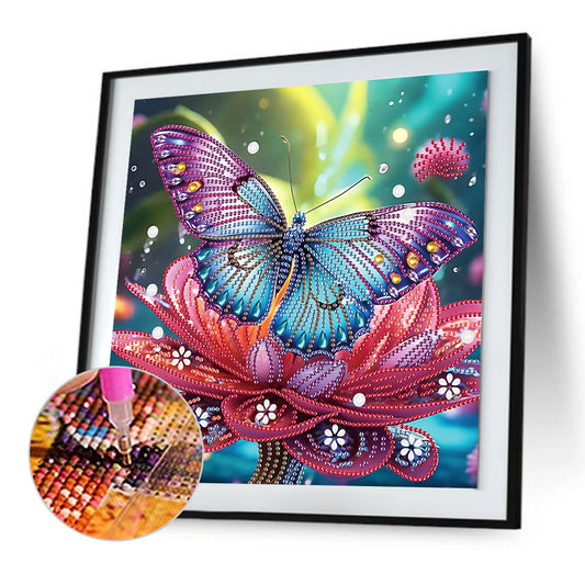 Butterfly - Special Shaped Drill Diamond Painting 30*30CM