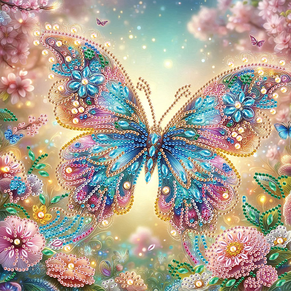 Butterfly - Special Shaped Drill Diamond Painting 30*30CM