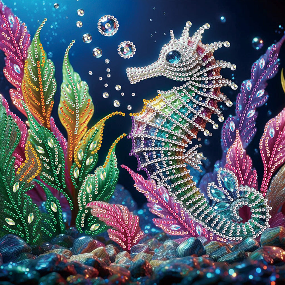 Seahorse - Special Shaped Drill Diamond Painting 30*30CM