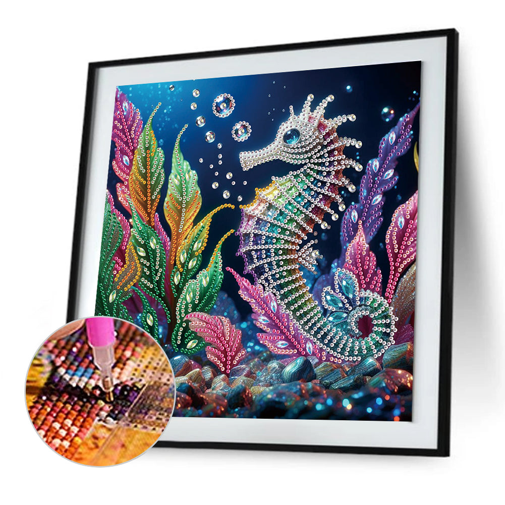Seahorse - Special Shaped Drill Diamond Painting 30*30CM