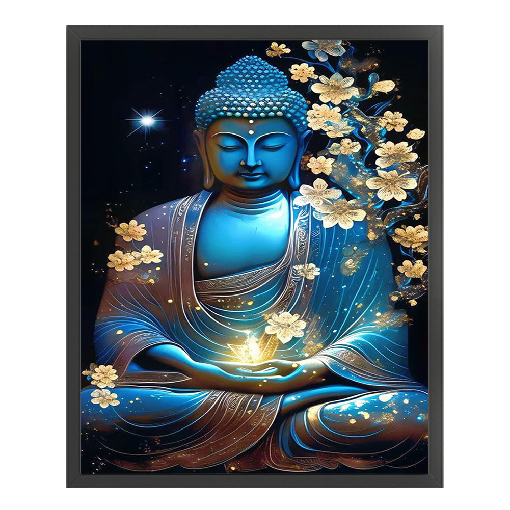 Buddha Statue - 11CT Stamped Cross Stitch 40*55CM