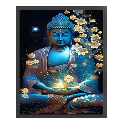 Buddha Statue - 11CT Stamped Cross Stitch 40*55CM