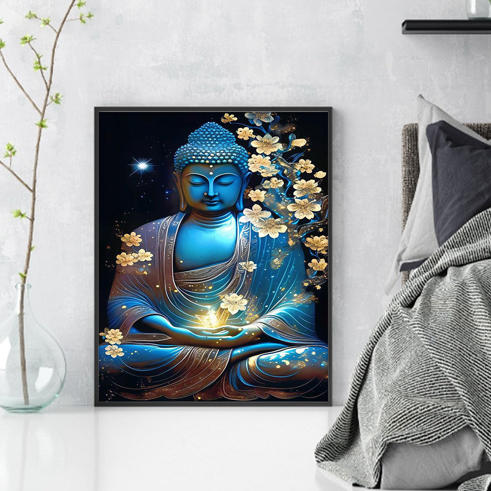 Buddha Statue - 11CT Stamped Cross Stitch 40*55CM